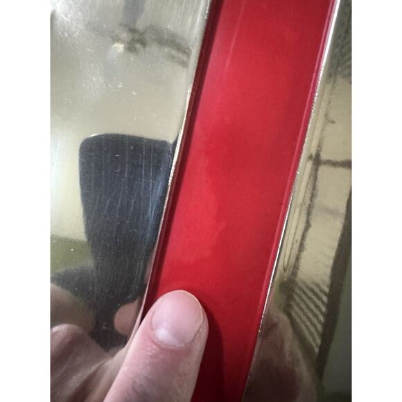 VTG MG Dealership Sign Chrome Plastic Red Hanging 18" x 19" British Leyland READ - Picture 15 of 16